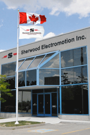 Sherwood Head Office Entrance | Sherwood Electromotion Inc.